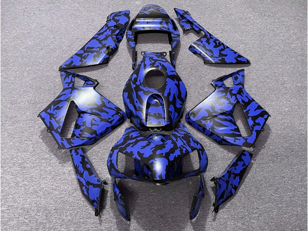 Bleu Camouflage 03-04 Honda CBR600RR Carénage Bleu Camouflage 03-04 Honda CBR600RR Carénage