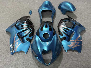 Bleu Ciel & Noir 97-07 Suzuki GSXR 1300 Carénage
