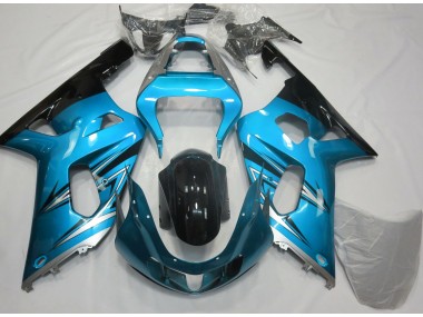Bleu Clair & Argent 01-03 Suzuki GSXR 600-750 Carénage