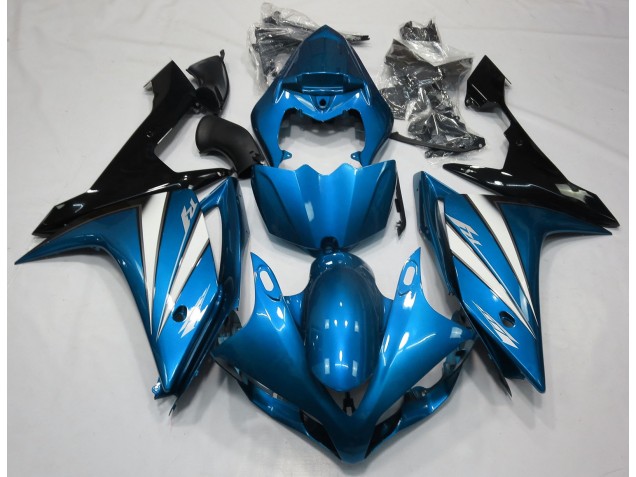 Bleu Clair Blanc & Noir 07-08 Yamaha R1 Carénage Bleu Clair Blanc & Noir 07-08 Yamaha R1 Carénage