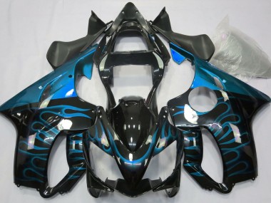 Bleu Clair Flamme 01-03 Honda CBR600 F4i Carénage