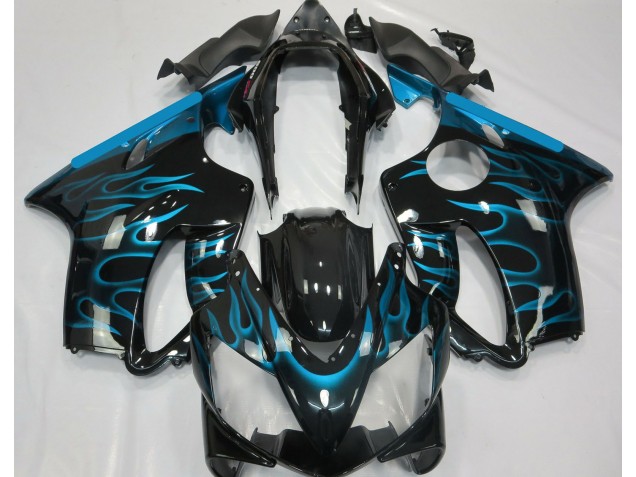 Bleu Clair Flamme 04-07 Honda CBR600 F4i Carénage Bleu Clair Flamme 04-07 Honda CBR600 F4i Carénage