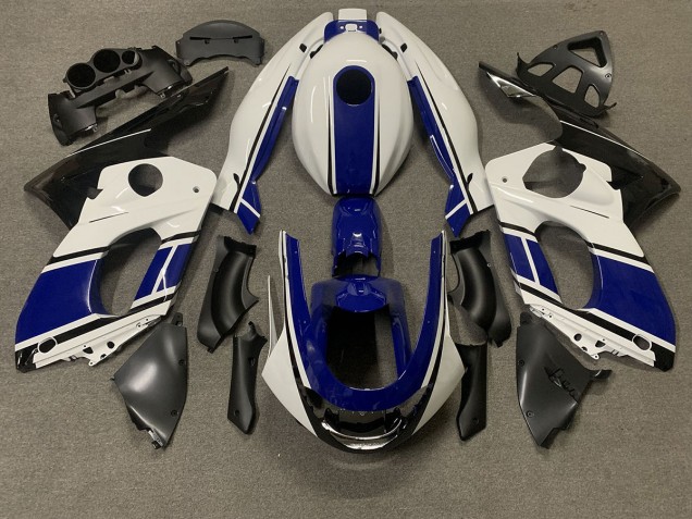 Bleu Foncé & Blanc 98-07 Yamaha YZF600 Carénage