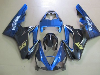 Bleu & Noir 06-08 Triumph Daytona 675 Carénage