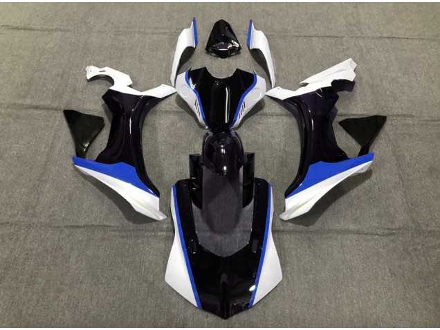 Bleu Noir & Blanc 15-19 Yamaha R1 Carénage Bleu Noir & Blanc 15-19 Yamaha R1 Carénage