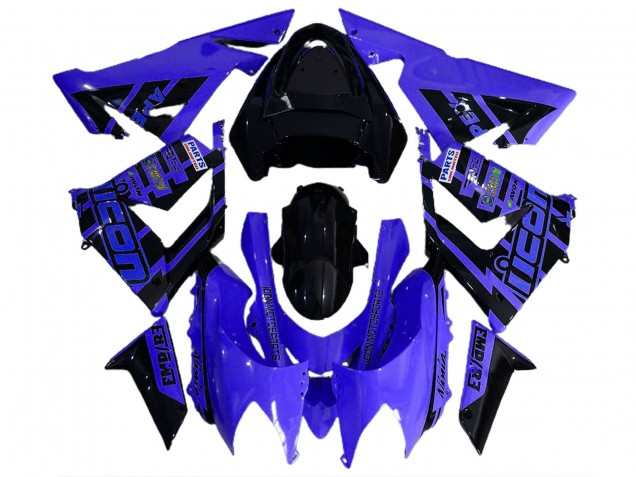 Bleu & Noir & Logos 04-05 Kawasaki ZX10R Carénage Bleu & Noir & Logos 04-05 Kawasaki ZX10R Carénage