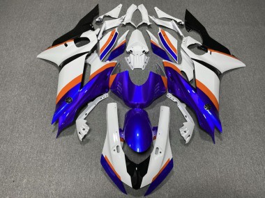 Bleu Profond & Orange 17-21 Yamaha R6 Carénage