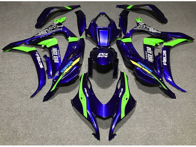 Bleu Profond Trickstar 16-19 Kawasaki ZX10R Carénage Bleu Profond Trickstar 16-19 Kawasaki ZX10R Carénage