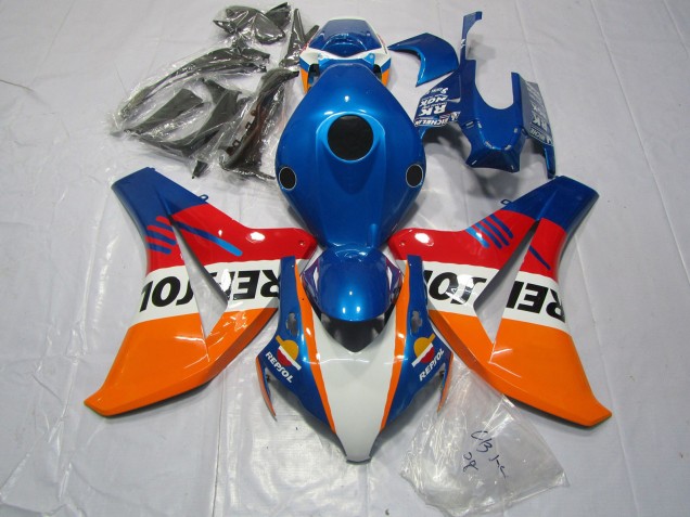Bleu Repsol & Rouge 08-11 Honda CBR1000RR Carénage Bleu Repsol & Rouge 08-11 Honda CBR1000RR Carénage