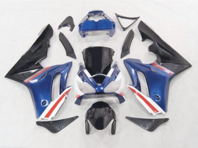 Bleu / Rouge & Blanc 06-08 Triumph Daytona 675 Carénage Bleu / Rouge & Blanc 06-08 Triumph Daytona 675 Carénage