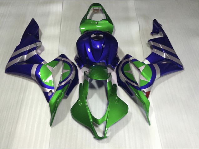 Bleu Vert Captain America 07-08 Honda CBR600RR Carénage Bleu Vert Captain America 07-08 Honda CBR600RR Carénage