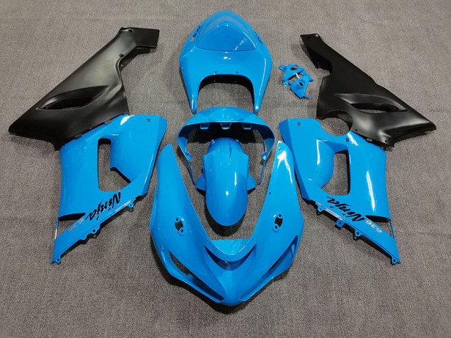 Bleu Vif 05-06 Kawasaki ZX6R Carénage Bleu Vif 05-06 Kawasaki ZX6R Carénage