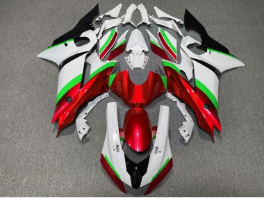 Brillant Rouge & Vert 17-21 Yamaha R6 Carénage