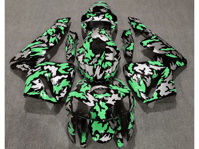 Camouflage & Vert Clair 05-06 Honda CBR600RR Carénage Camouflage & Vert Clair 05-06 Honda CBR600RR Carénage