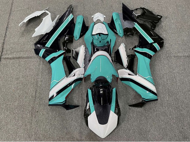 Cyan Brillant Blanc & Noir 17-23 Honda CBR1000RR Carénage Cyan Brillant Blanc & Noir 17-23 Honda CBR1000RR Carénage