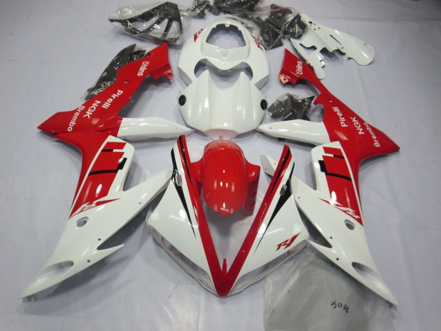 Design Blanc & Rouge 04-06 Yamaha R1 Carénage Design Blanc & Rouge 04-06 Yamaha R1 Carénage