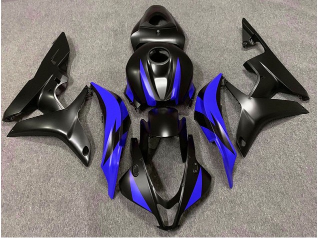Design Noir Mat & Bleu 07-08 Honda CBR600RR Carénage