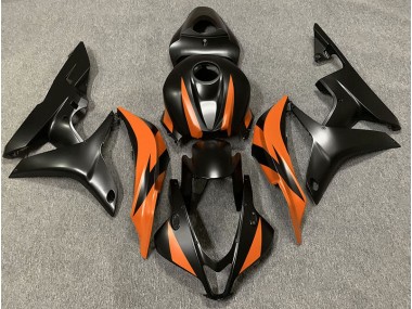 Design Noir Mat & Orange 07-08 Honda CBR600RR Carénage