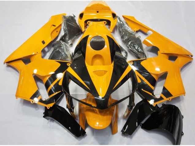 Design Orange Vif & Noir Brillant 05-06 Honda CBR600RR Carénage Design Orange Vif & Noir Brillant 05-06 Honda CBR600RR Carénage