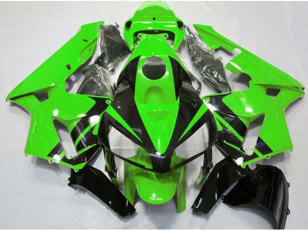 Design Vert & Noir Brillant 05-06 Honda CBR600RR Carénage Design Vert & Noir Brillant 05-06 Honda CBR600RR Carénage