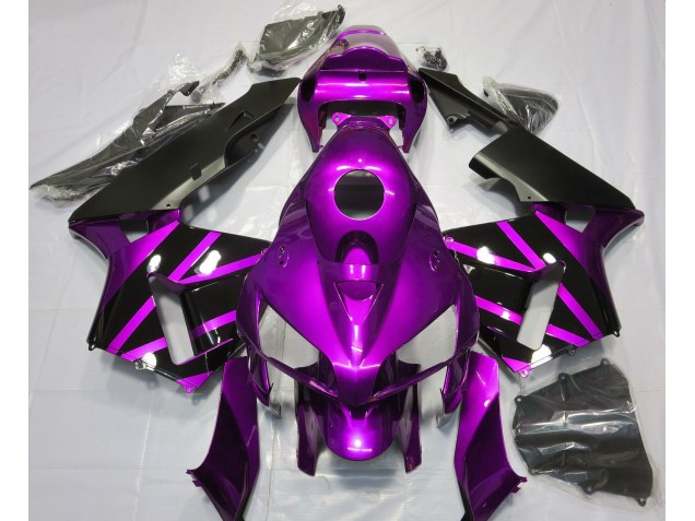 Design Violet & Noir Brillant 05-06 Honda CBR600RR Carénage Design Violet & Noir Brillant 05-06 Honda CBR600RR Carénage