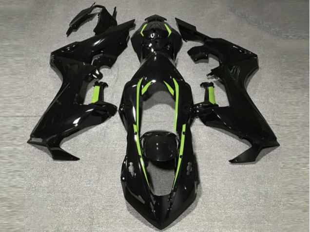 Doublure Noir Brillant & Vert Citron 17-23 Honda CBR1000RR Carénage Doublure Noir Brillant & Vert Citron 17-23 Honda CBR1000RR Carénage