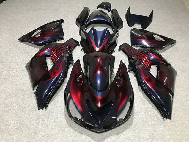 Flamme 06-11 Kawasaki ZX14R Carénage