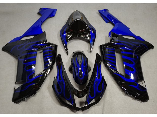 Flamme Bleue 07-08 Kawasaki ZX6R Carénage Flamme Bleue 07-08 Kawasaki ZX6R Carénage