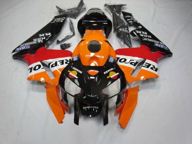Fond Noir Repsol 05-06 Honda CBR600RR Carénage Fond Noir Repsol 05-06 Honda CBR600RR Carénage