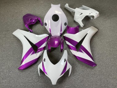 Garniture Blanc Brillant & Violet 08-11 Honda CBR1000RR Carénage