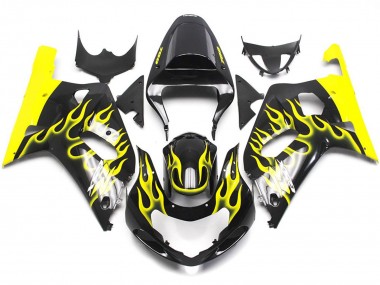 Giallo Vibrante Fiamma 01-03 Suzuki GSXR 600-750 Carénage