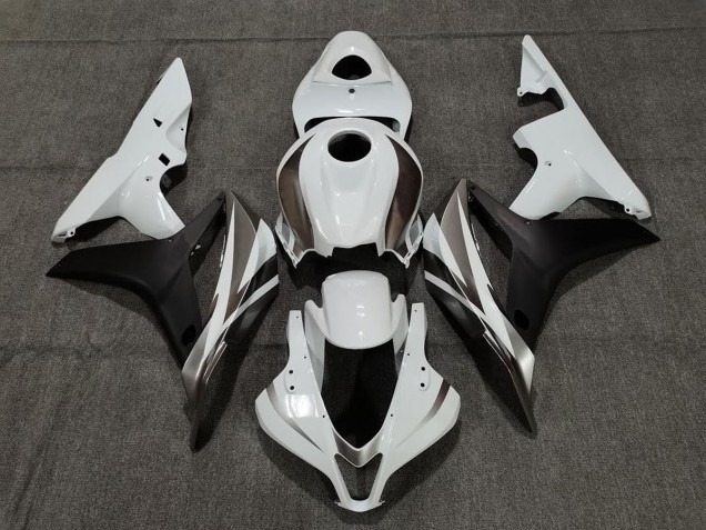 Graphite Blanc & Noir 07-08 Honda CBR600RR Carénage