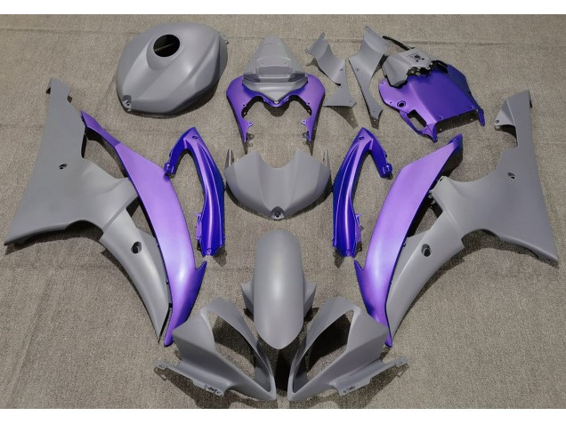 Gris Mat & Violet 08-16 Yamaha R6 Carénage Gris Mat & Violet 08-16 Yamaha R6 Carénage