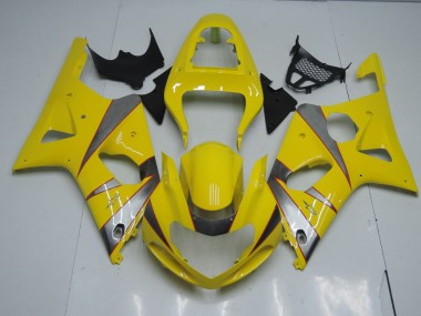 Jaune & Argent 00-02 Suzuki GSXR 1000 Carénage