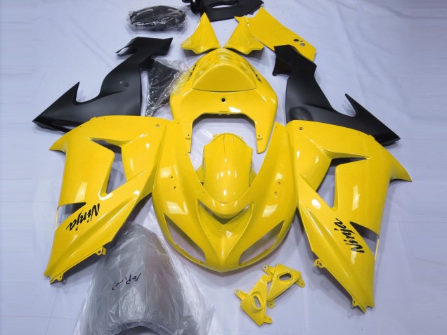 Jaune Brillant 06-07 Kawasaki ZX10R Carénage Jaune Brillant 06-07 Kawasaki ZX10R Carénage