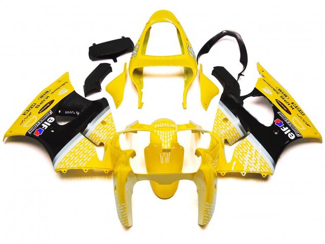 Jaune Brillant 1 00-02 Kawasaki ZX6R Carénage Jaune Brillant 1 00-02 Kawasaki ZX6R Carénage