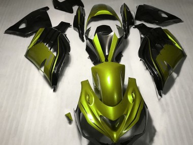 Jaune Brillant & Noir 12-21 Kawasaki ZX14R Carénage