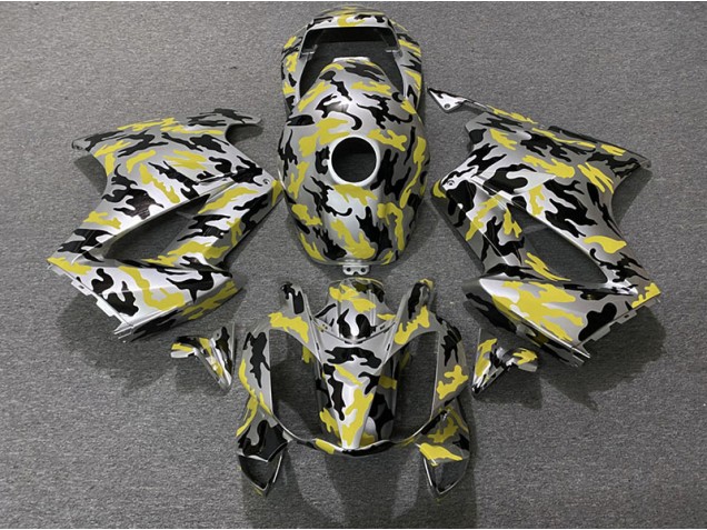 Jaune Camouflage 02-12 Honda VFR800 Carénage
