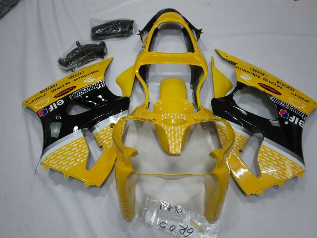 Jaune Elf 00-02 Kawasaki ZX6R Carénage Jaune Elf 00-02 Kawasaki ZX6R Carénage