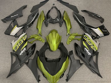 Jaune Liquide & Gris 18-23 Kawasaki Ninja 400 Carénage