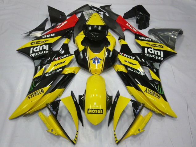 Jaune Motul 06-07 Yamaha R6 Carénage