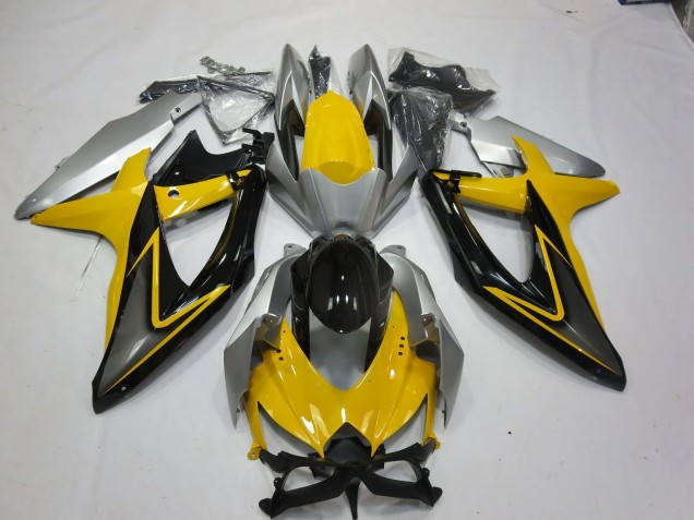 Jaune Noir 08-10 Suzuki GSXR 600-750 Carénage