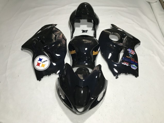 Logo De L'Équipe Noir Brillant 97-07 Suzuki GSXR 1300 Carénage Logo De L'Équipe Noir Brillant 97-07 Suzuki GSXR 1300 Carénage