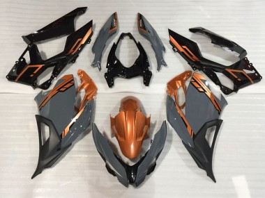Nardo Gris & Orange 18-23 Kawasaki Ninja 400 Carénage