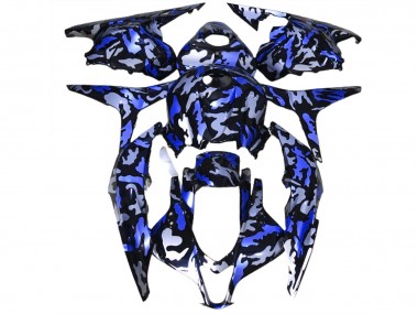 Neige Bleu Foncé Camo 09-12 Honda CBR600RR Carénage