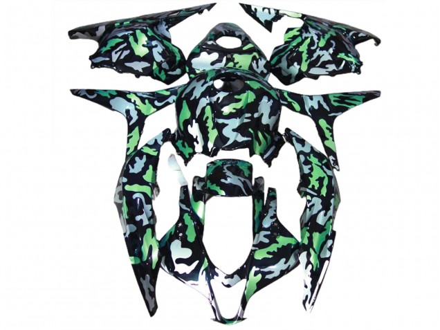 Neige Verte Camo 09-12 Honda CBR600RR Carénage Neige Verte Camo 09-12 Honda CBR600RR Carénage
