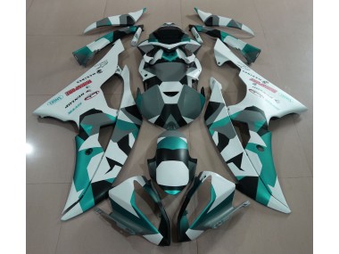 Neige Verte Écume De Mer Camo 08-16 Yamaha R6 Carénage