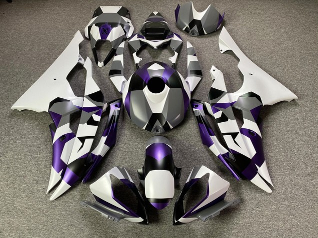 Neige Violette Mystique Camo 08-16 Yamaha R6 Carénage Neige Violette Mystique Camo 08-16 Yamaha R6 Carénage
