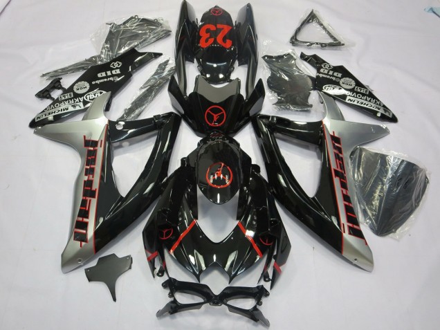 Nero Grigio Jordan 08-10 Suzuki GSXR 600-750 Carénage