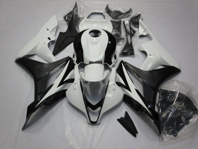 Nettoyer Le Noir & Le Blanc 07-08 Honda CBR600RR Carénage Nettoyer Le Noir & Le Blanc 07-08 Honda CBR600RR Carénage